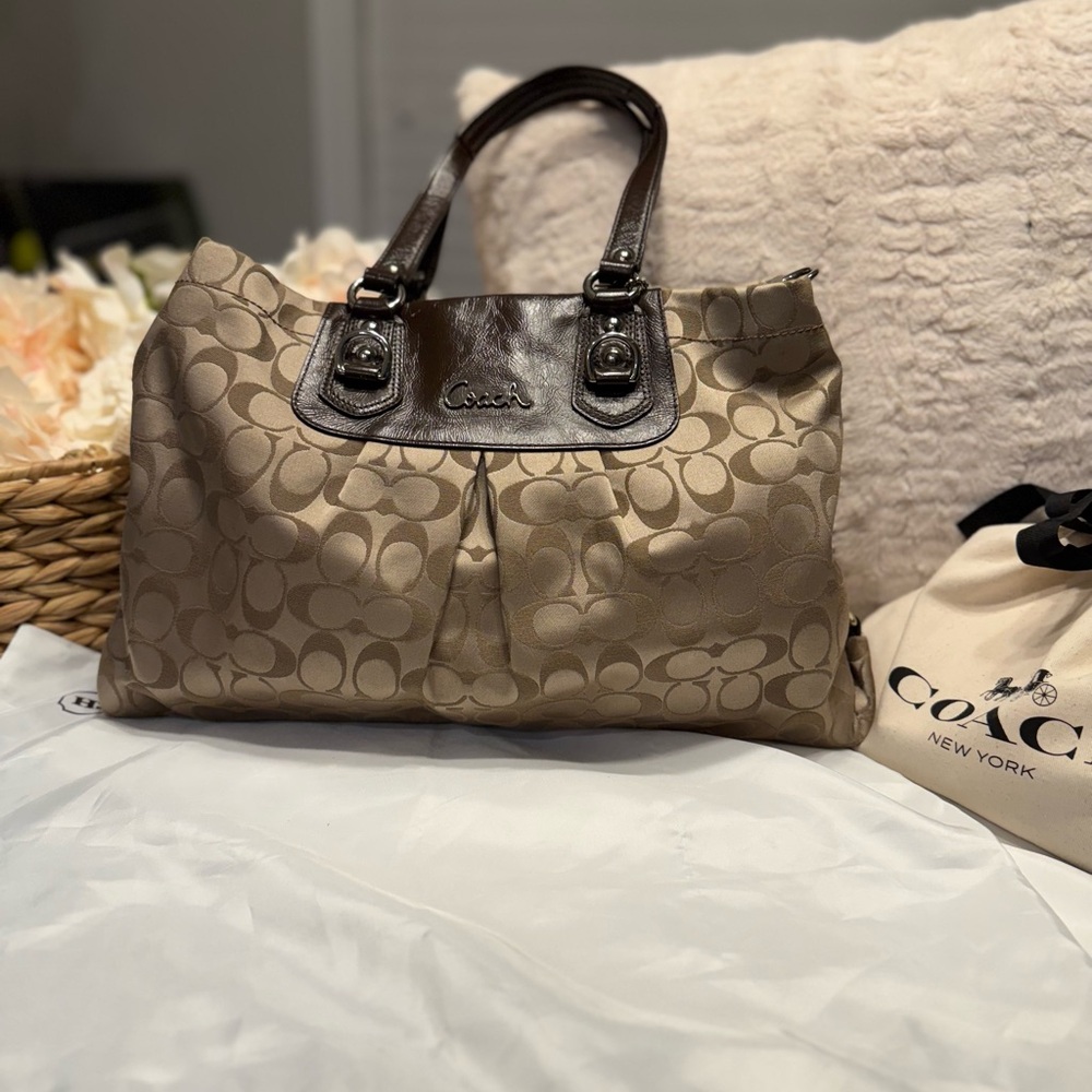 COACH Ashley Carryall Sig Canvas